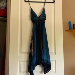 Black pattern cocktail dress